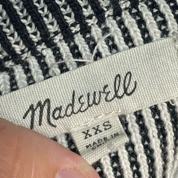 Madewell French Rib Side-Tie Pullover Top XXS - Picture 5 of 7